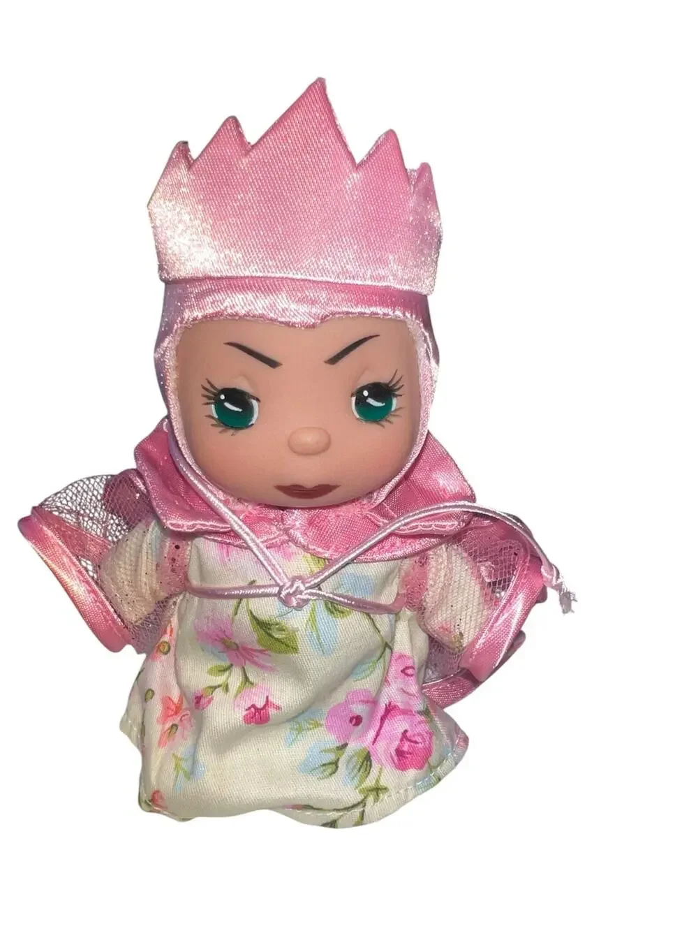 Disney Parks Precious Moments whimsy evil queen min doll pink floral Linda Rick